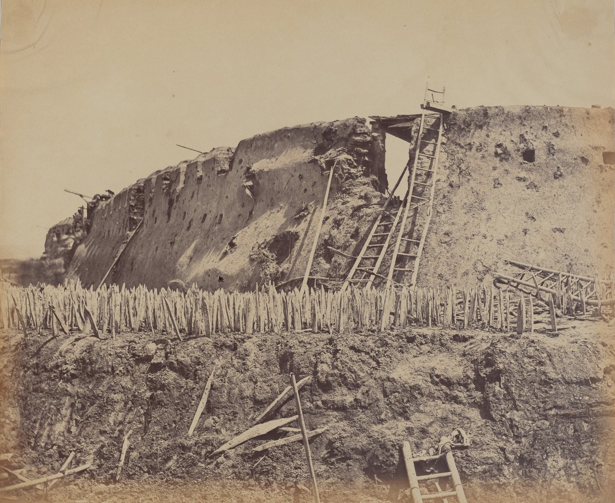 उत्तरी ताकू किले का कोण जहां से फ्रांसीसी ने प्रवेश किया, 21 अगस्त 1860 द्वारा फेलिस बीटो