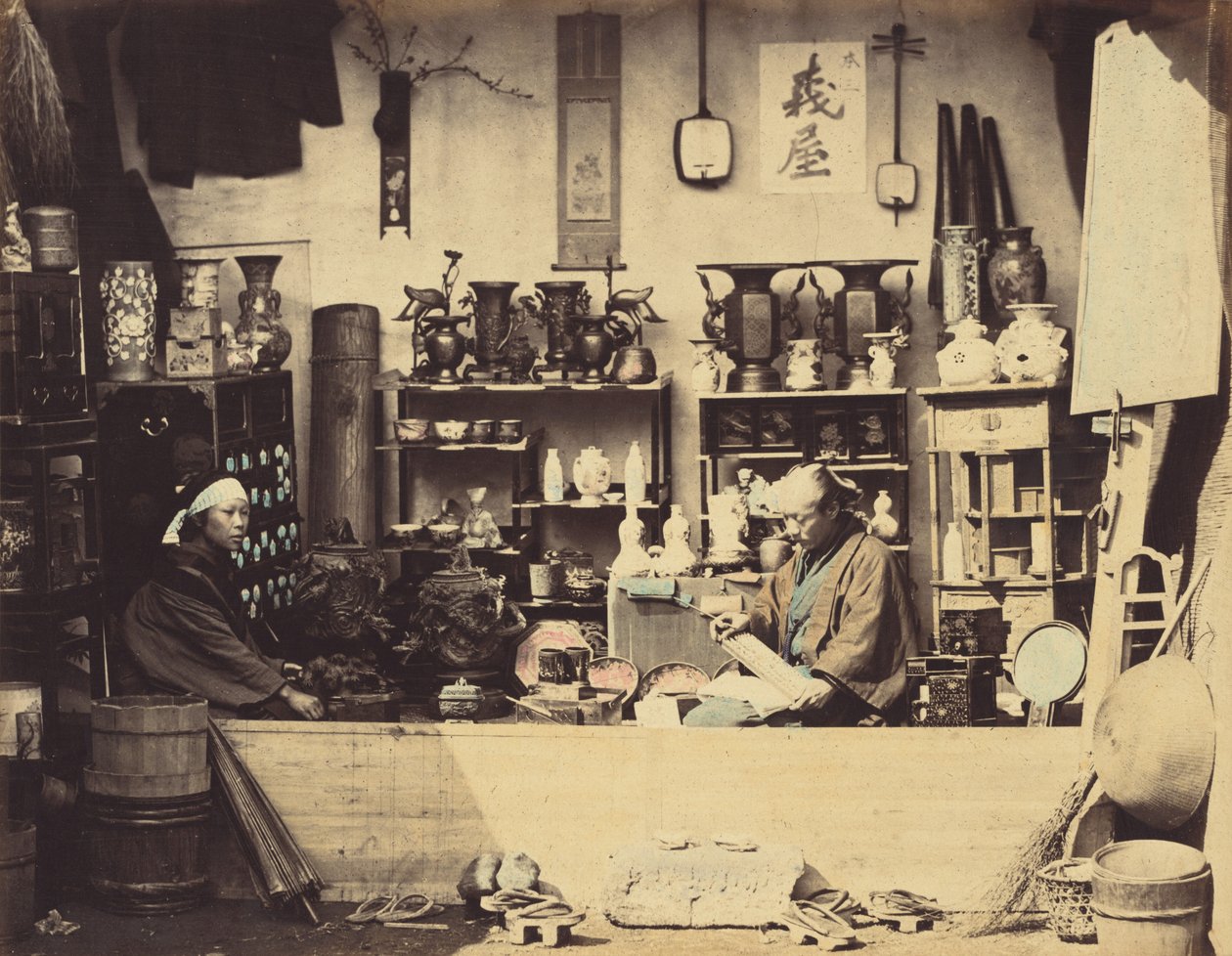 क्यूरियो शॉप, सी। 1865. द्वारा फेलिस बीटो
