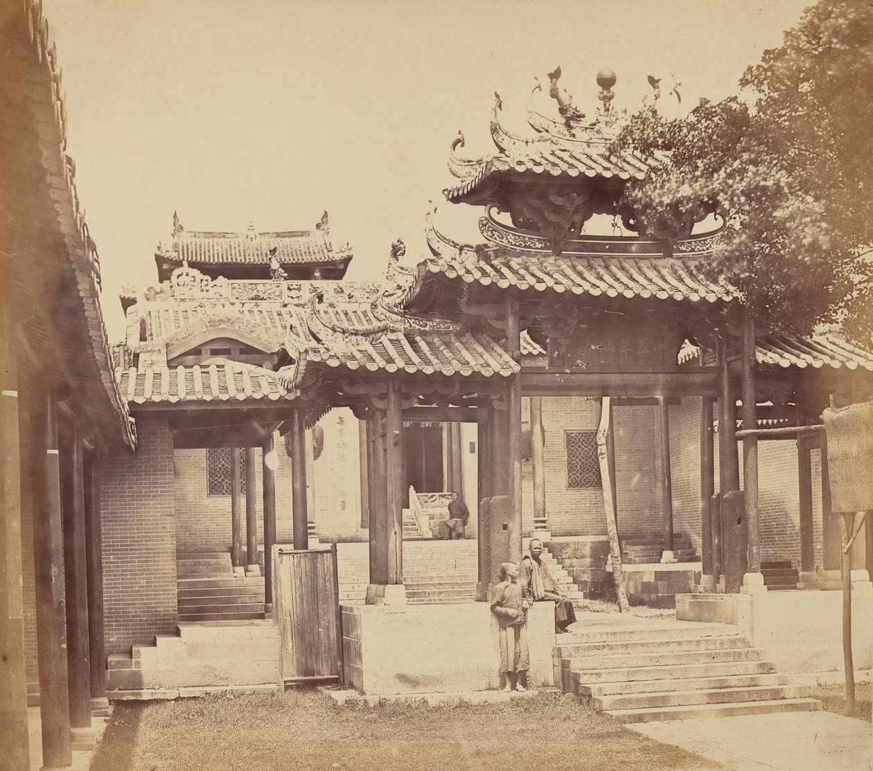 पांच जेनी मंदिर, कैंटन में प्रवेश, अप्रैल 1860 द्वारा फेलिस बीटो