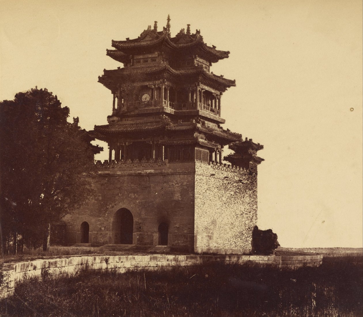 बर्निंग युआन मिंग युआन से पहले इंपीरियल समर पैलेस, 18 अक्टूबर, 1860 द्वारा फेलिस बीटो