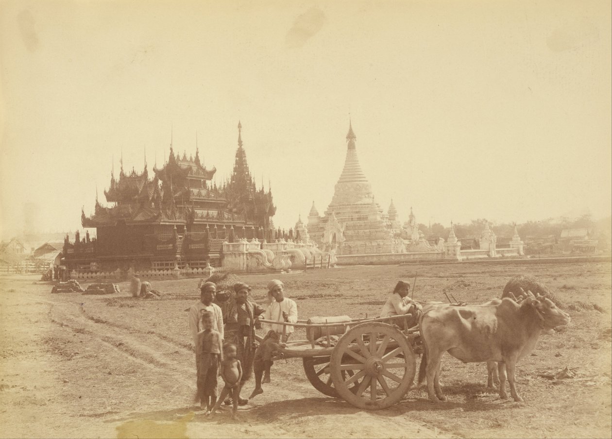 पैगोडा और कियांग राजा थिबॉ मिन के बॉडीगार्ड के कप्तान द्वारा निर्मित द्वारा फेलिस बीटो