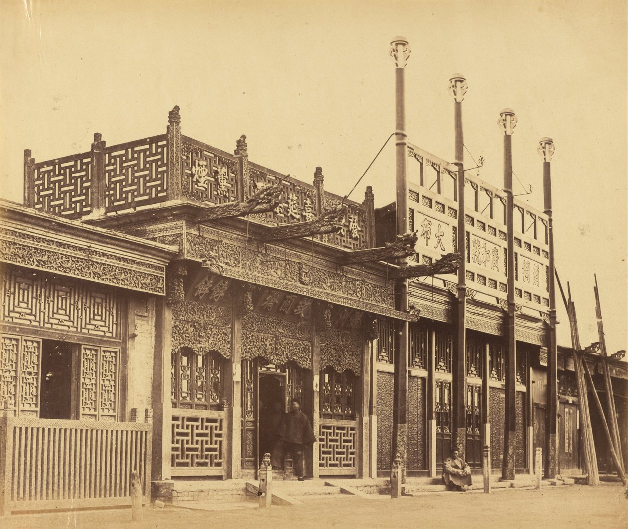 29 अक्टूबर, 1860 को पेकिन के टार्टर शहर में स्ट्रीट और दुकानें द्वारा फेलिस बीटो