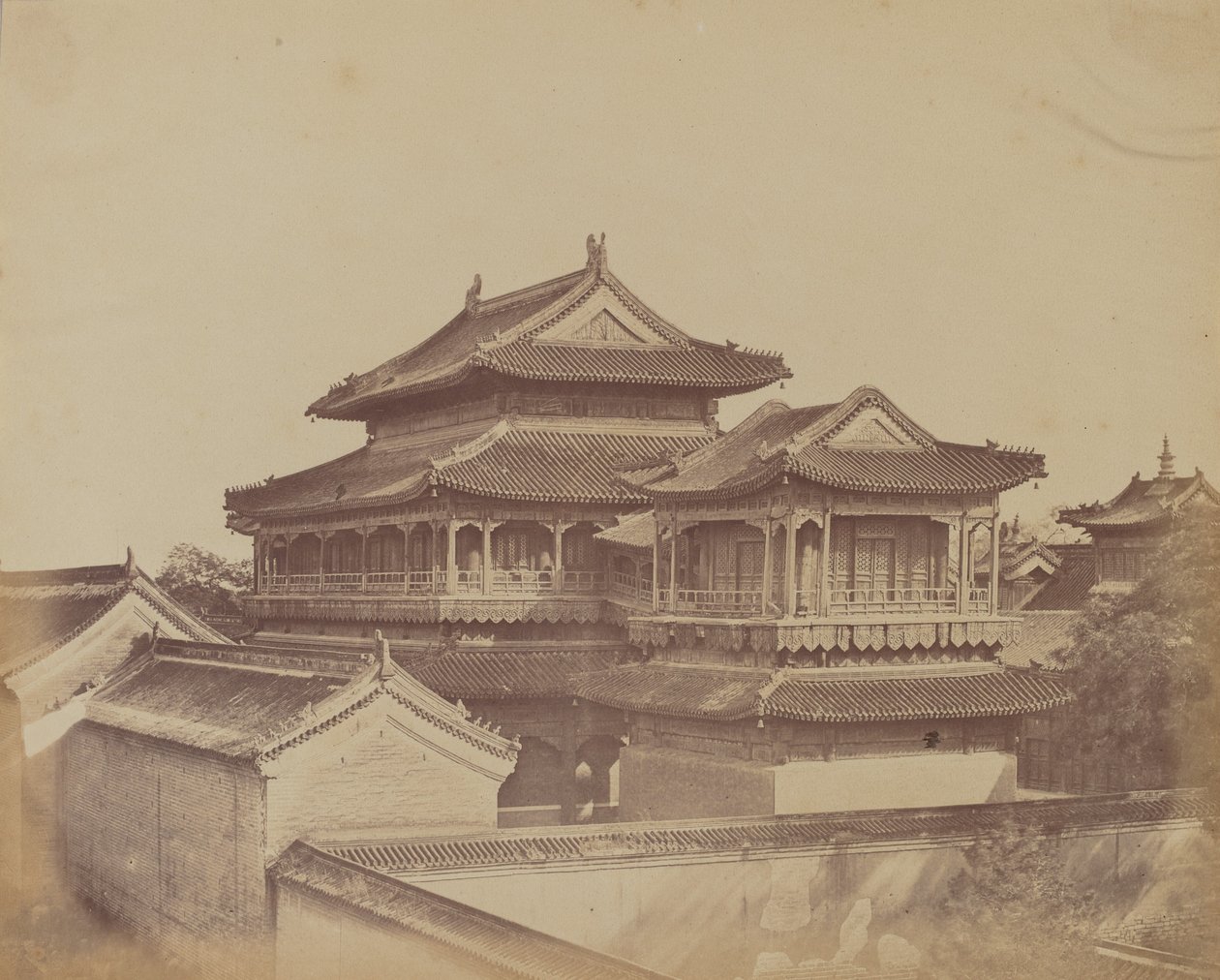कन्फ्यूशियस का मंदिर, पेकिन, अक्टूबर 1860 द्वारा फेलिस बीटो