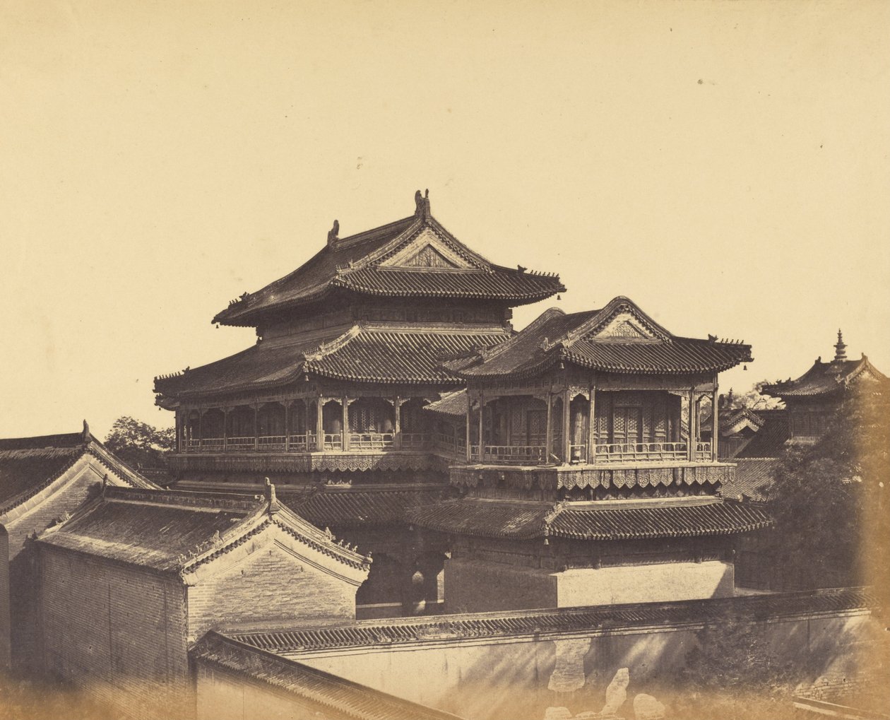 कन्फ्यूशियस का मंदिर, पीकिन, अक्टूबर 1860 द्वारा फेलिस बीटो