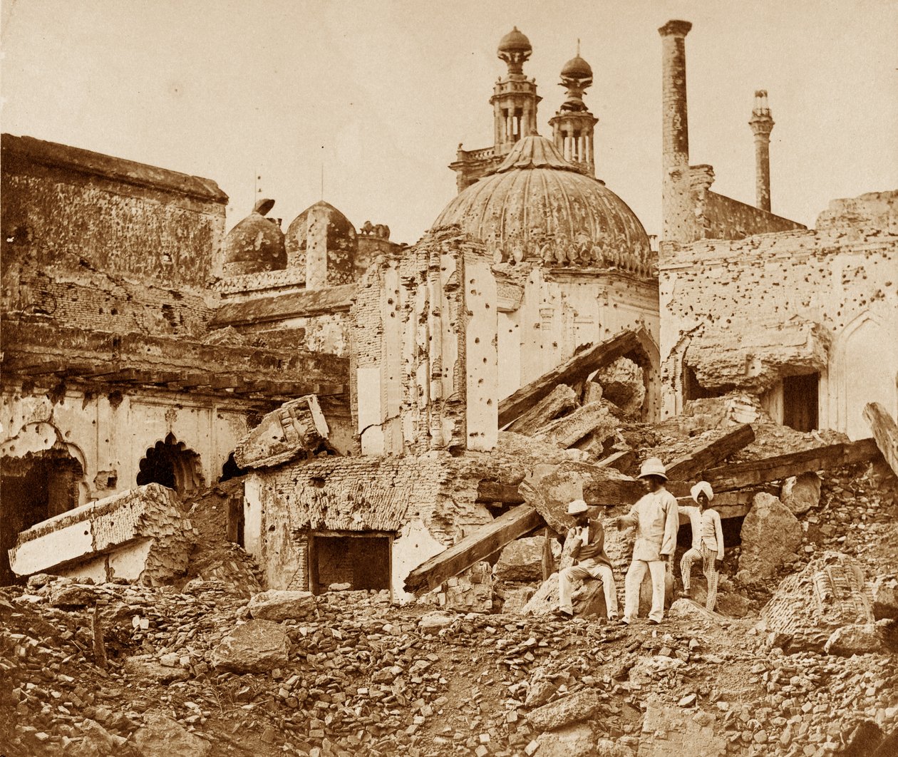 मुंजिल की खदान में जनरल हैवलॉक, लखनऊ के पहले हमले में दुश्मन द्वारा विस्फोट किया गया द्वारा फेलिस बीटो