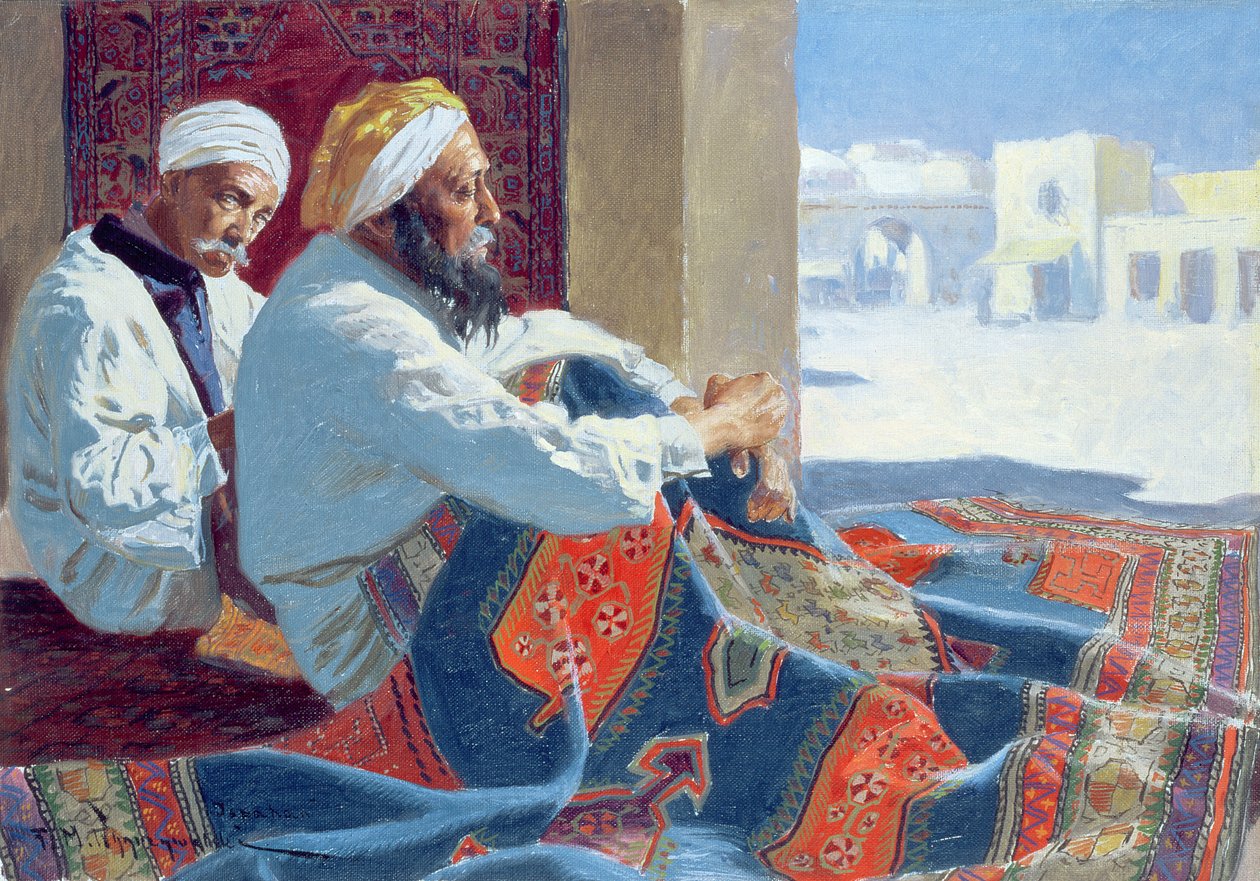 कालीन विक्रेता, c.1915 द्वारा फेलिक्स मिशल वायग्राज़ील्स्की