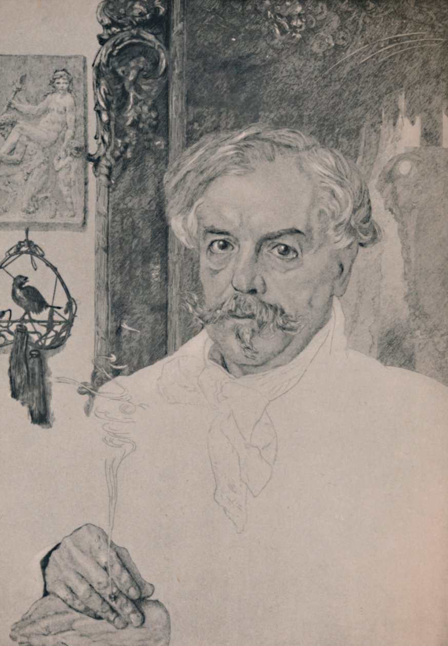 एडमंड डी गोनकोर्ट का पोर्ट्रेट, 1882, 1946 द्वारा फेलिक्स ब्रैकक्मोंड