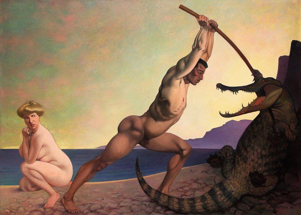 Perseus हत्या ड्रैगन द्वारा फेलिक्स एडौर्ड वाल्टन