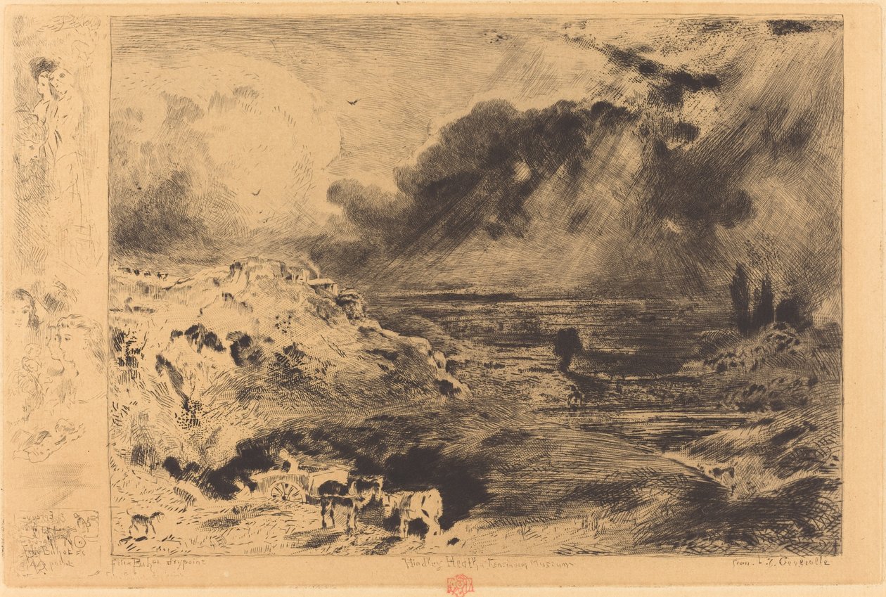 लोरेज द स्टॉर्म, 1879। द्वारा फेलिक्स हिलैरे बुहोट