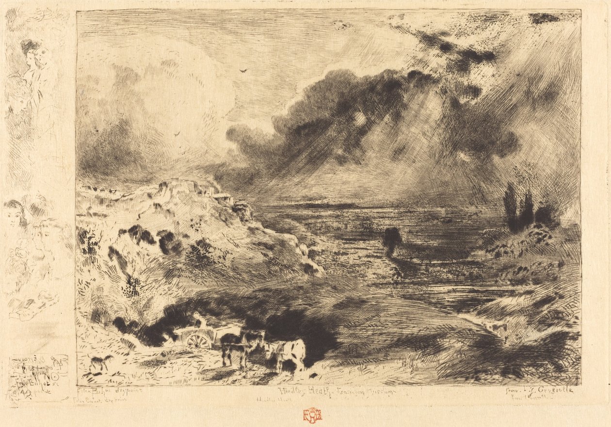 लोरेज द स्टॉर्म, 1879। द्वारा फेलिक्स हिलैरे बुहोट