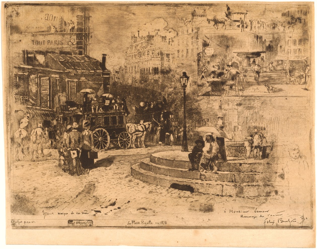 1878 में पिगले को रखें 1878, 1878 में पिगले को रखें। द्वारा फेलिक्स हिलैरे बुहोट