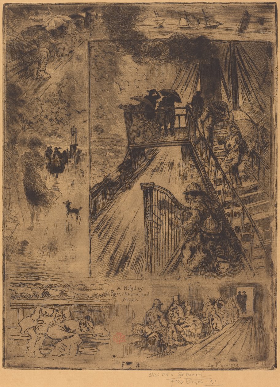 द पैसेज द पैसेज, 1879-1885। द्वारा फेलिक्स हिलैरे बुहोट