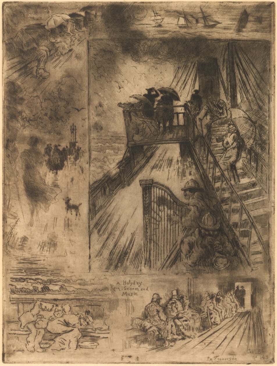 द पैसेज द पैसेज, 1879-1885। द्वारा फेलिक्स हिलैरे बुहोट