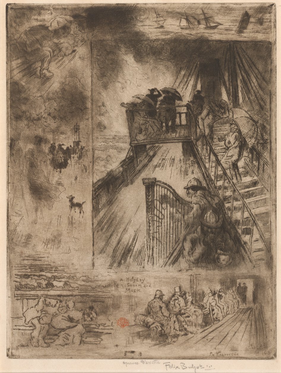 द पैसेज द पैसेज, 1879-1885। द्वारा फेलिक्स हिलैरे बुहोट