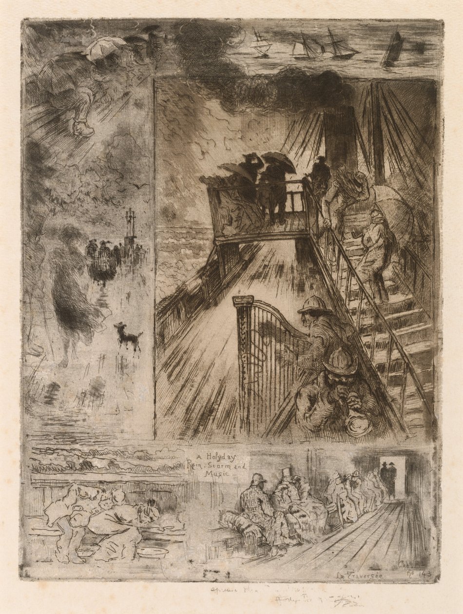 ला ट्रैवर्सी द पैसेज, 1879-1885। द्वारा फेलिक्स हिलैरे बुहोट