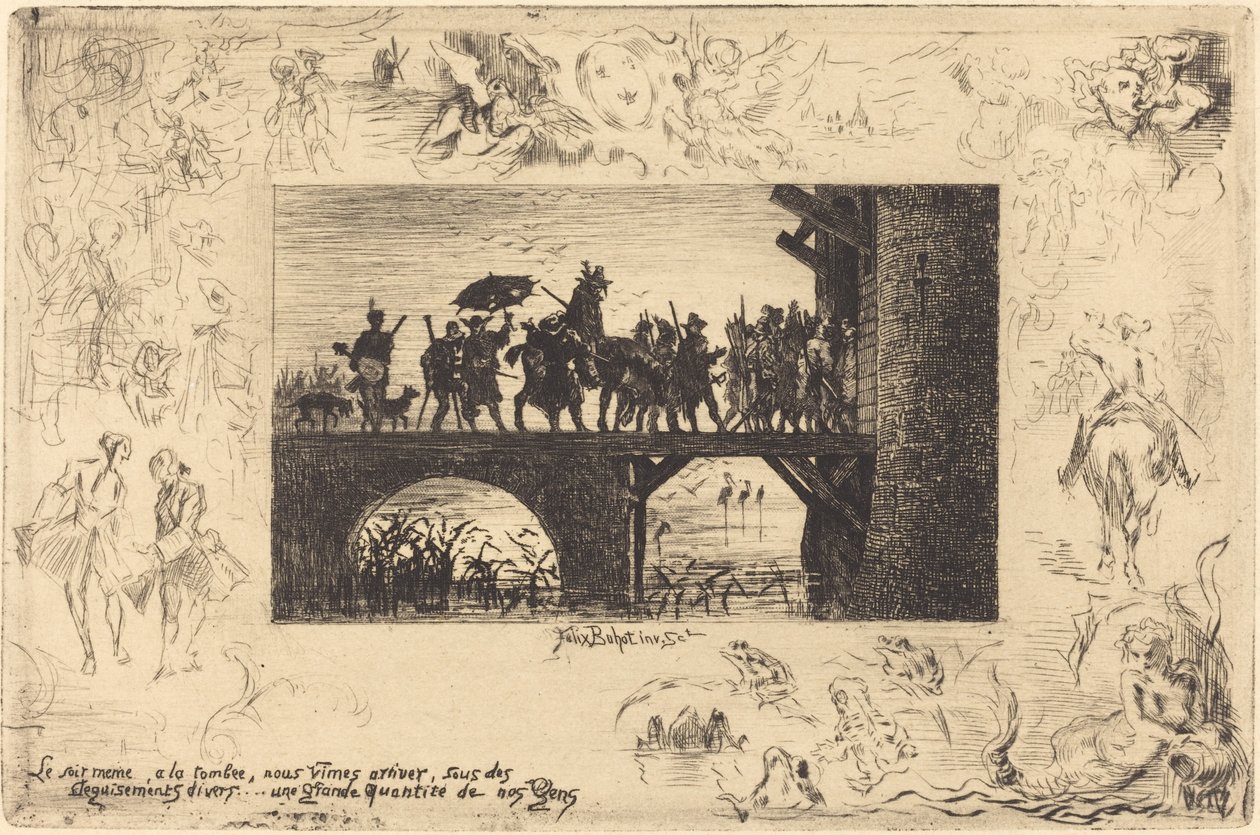 वही शाम... वही शाम..., 1878। द्वारा फेलिक्स हिलैरे बुहोट