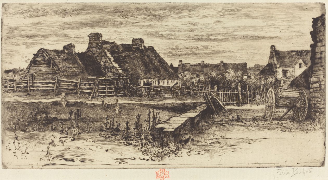 द ग्रेट कॉटेज, 1881। द्वारा फेलिक्स हिलैरे बुहोट