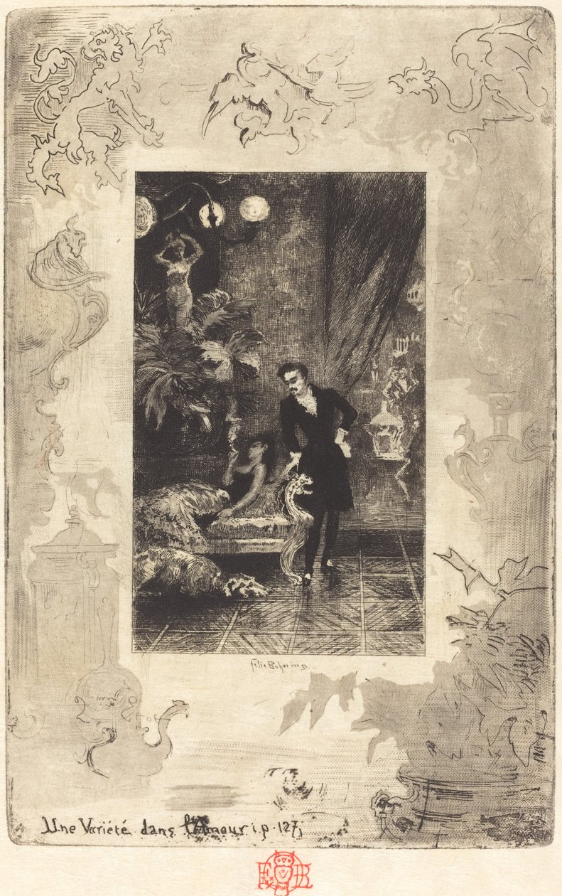 ए वैरायटी इन लव ए चेंज ऑफ हार्ट, 18791880। द्वारा फेलिक्स हिलैरे बुहोट