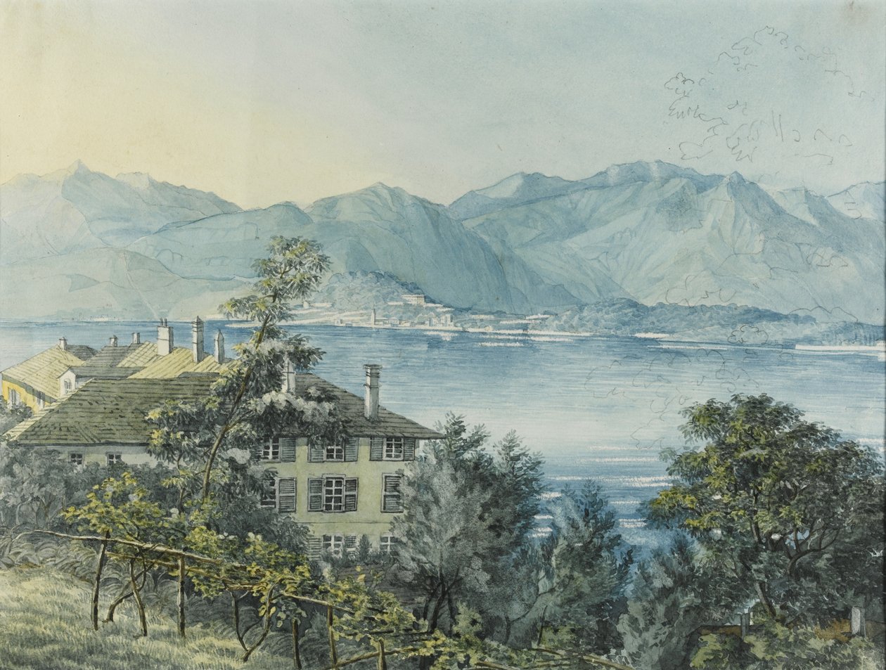कैडेनबिया, कोमो झील, 1837 द्वारा फेलिक्स मेंडेलसोहन बार्थोल्डी
