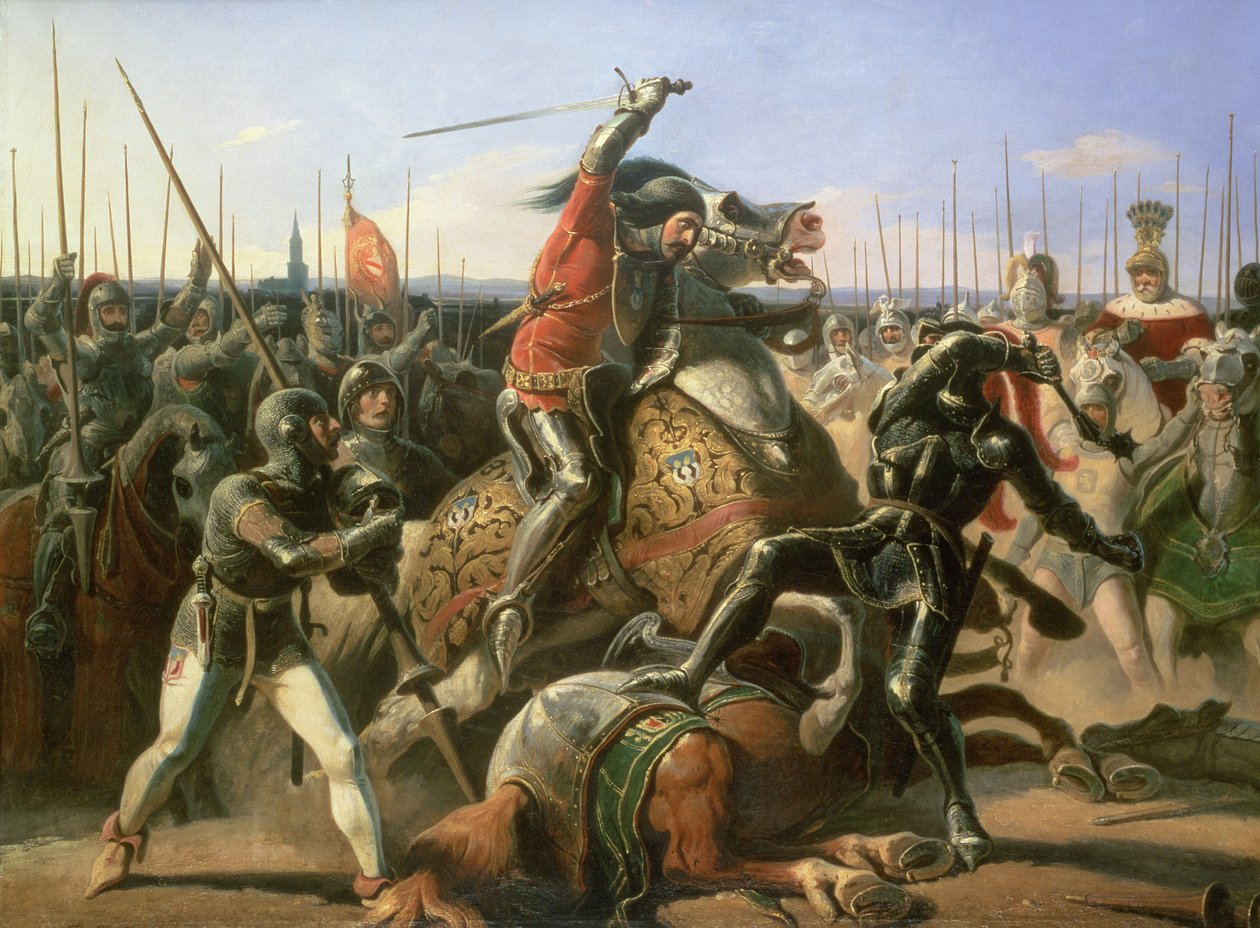 ड्यूक ऑफ फ्रीडलैंड (1583-1634) वॉलनस्टीन 1632, 1839 के प्रभार में द्वारा Feodor Dietz