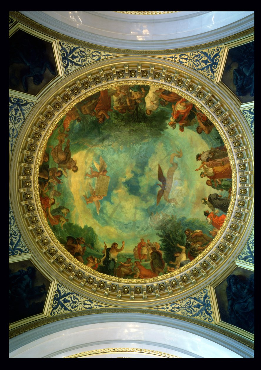 ऑरोरा, संभवतः लाइब्रेरी से सीलिंग पेंटिंग, c.1845-47 द्वारा फर्डिनेंड विक्टर यूजीन डेलाक्रोइक्स