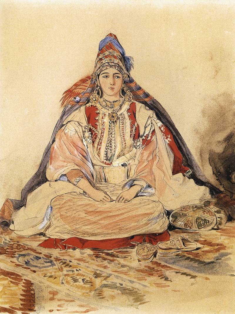 यहूदी दुल्हन द्वारा फर्डिनेंड विक्टर यूजीन डेलाक्रोइक्स
