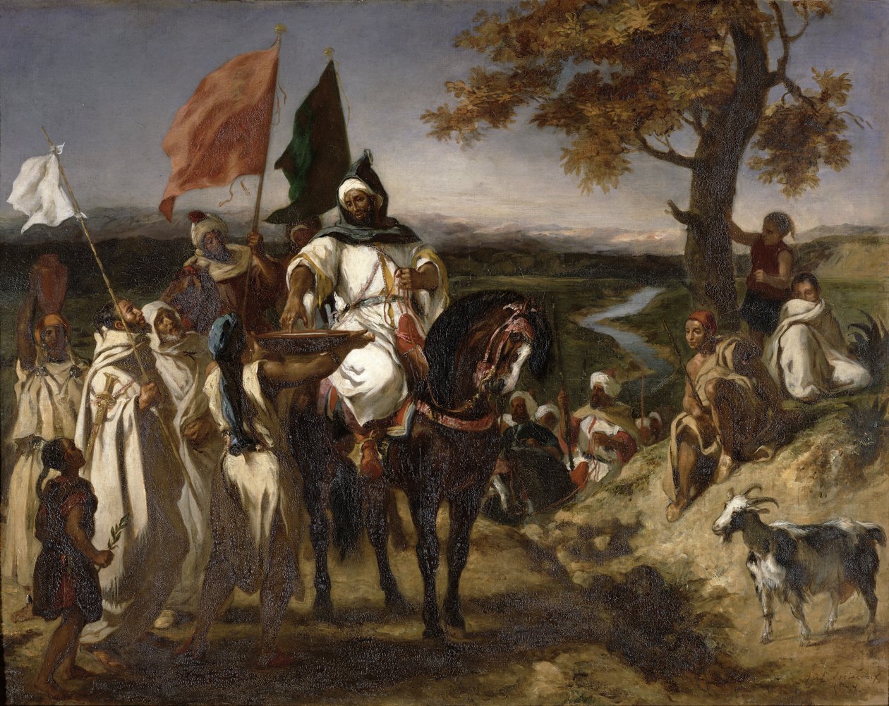 मोरक्कन कैड, 1837 द्वारा फर्डिनेंड विक्टर यूजीन डेलाक्रोइक्स