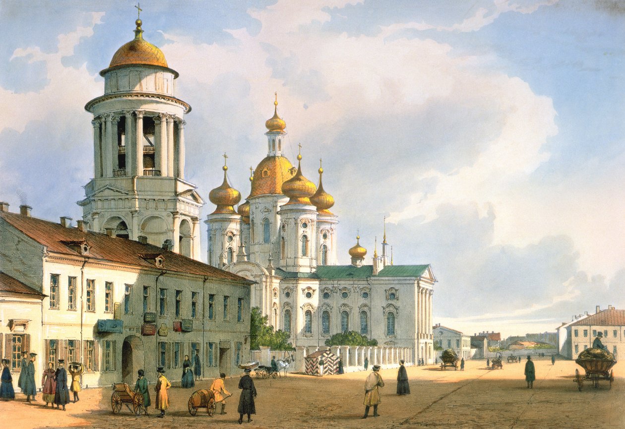 सेंट पीटर्सबर्ग में व्लादिमीर चर्च के वर्जिन, c.1840 द्वारा फर्डिनेंड विक्टर पेरोट