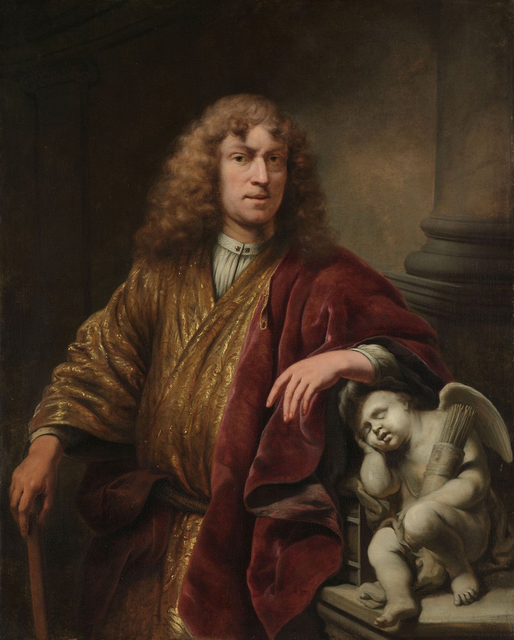 सेल्फ पोर्ट्रेट, c.1669 (कैनवास पर तेल) द्वारा फर्डिनेंड बोलो
