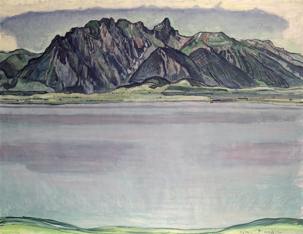 स्टॉकहॉर्न पर्वत, 1910 के साथ थुनेर्सी द्वारा फर्डिनेंड होडलर