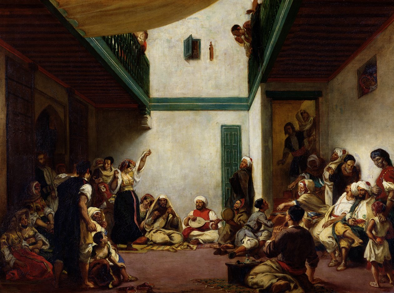 मोरक्को में एक यहूदी विवाह, 1841 द्वारा फर्डिनेंड विक्टर यूजीन डेलाक्रोइक्स