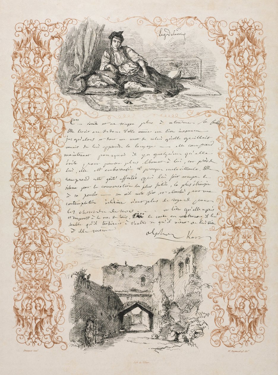 अल्जीयर्स के यहूदी और अल्जीयर्स में एक स्ट्रीट, 1838। द्वारा फर्डिनेंड विक्टर यूजीन डेलाक्रोइक्स