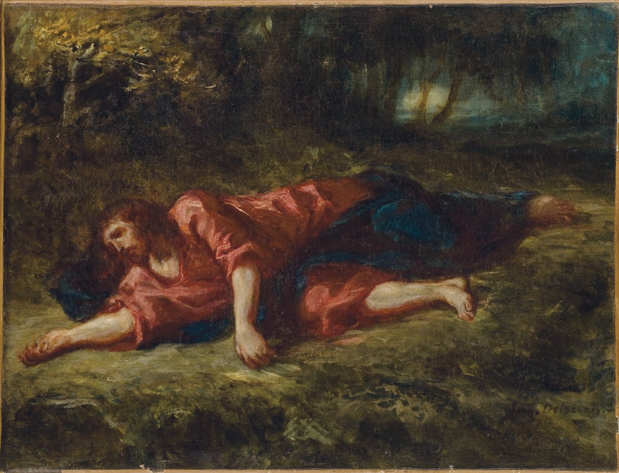 द एगनी इन द गार्डन, c.1849 द्वारा फर्डिनेंड विक्टर यूजीन डेलाक्रोइक्स