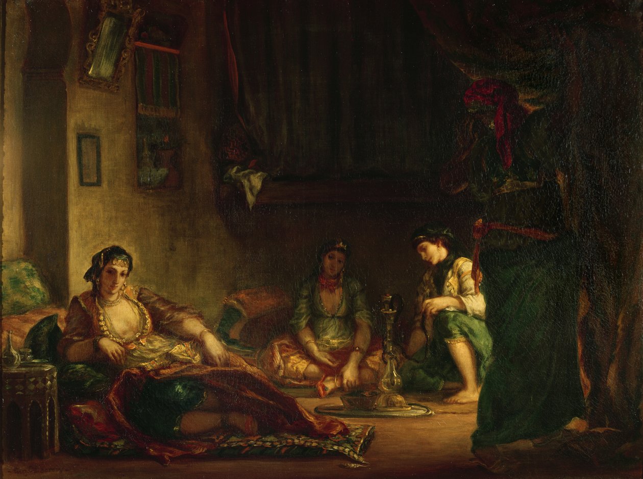 1847-49 में महिलाओं के अल्जियर्स उनके हरम में द्वारा फर्डिनेंड विक्टर यूजीन डेलाक्रोइक्स