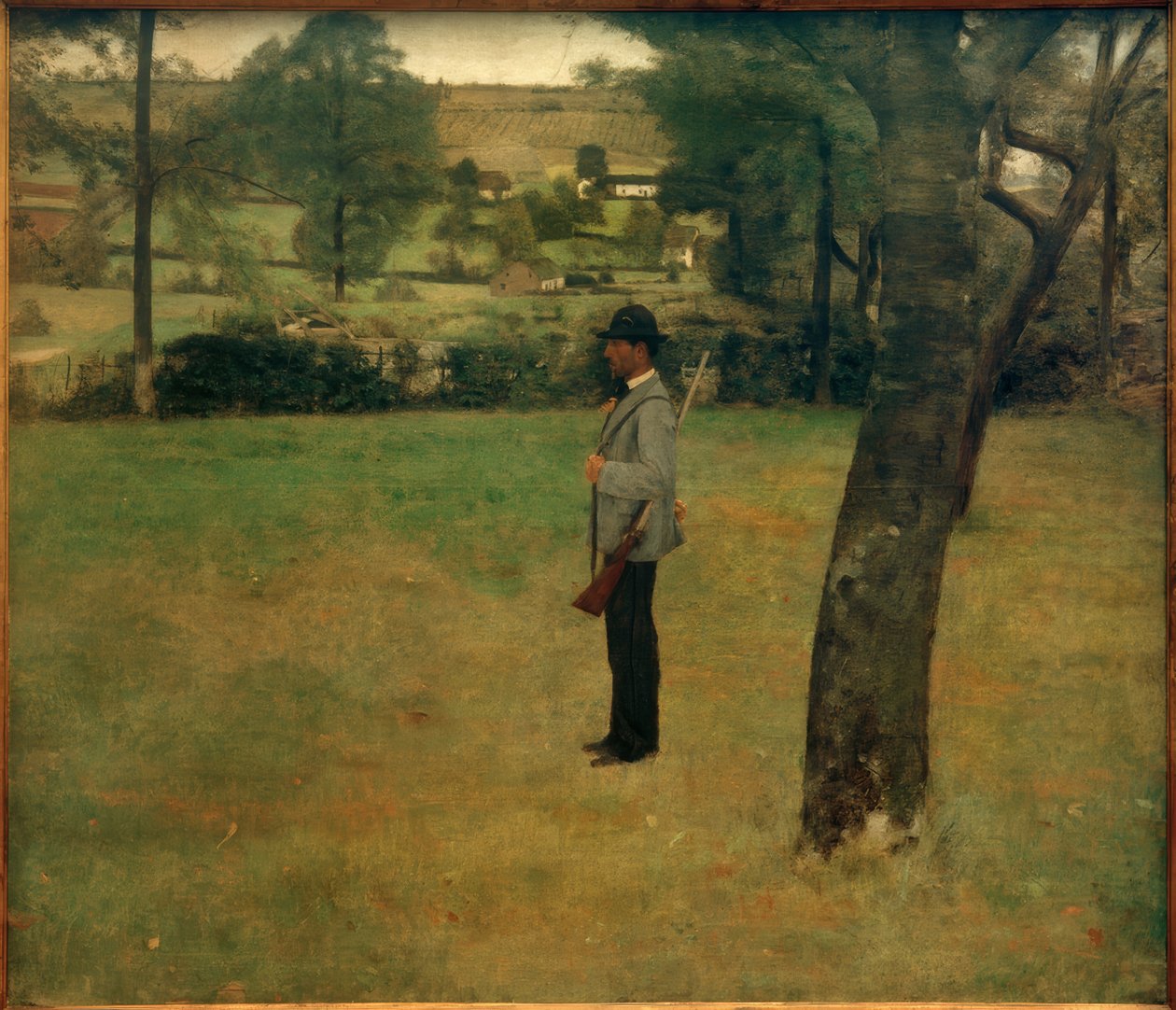 F.Khnopff, इन फॉसेट। खेल वार्डन द्वारा फर्नांड खनोफ