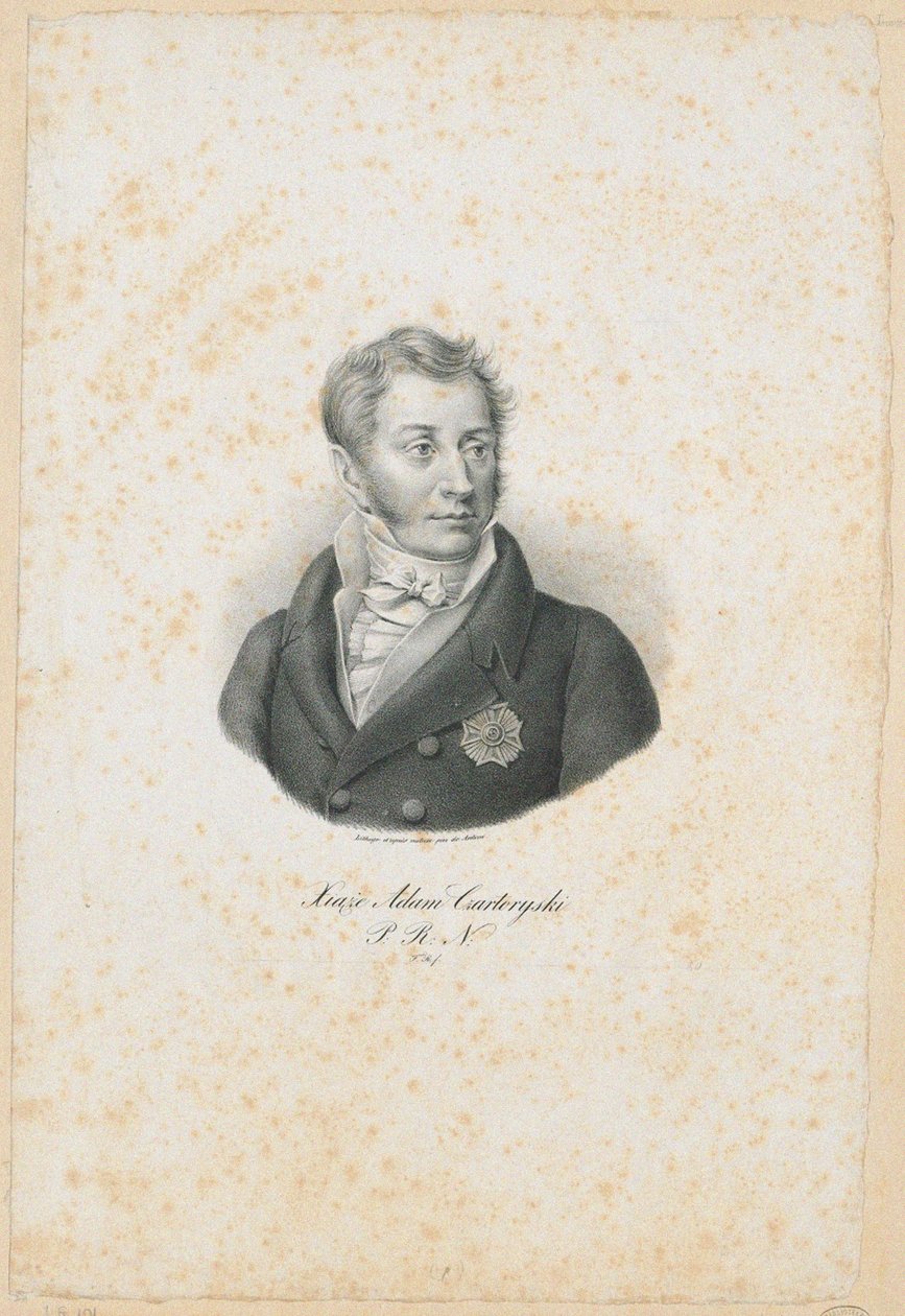 प्रिंस एडम जेरज़ी Czartoryski 1770-1861, 1831 द्वारा फ़िलिप रोमानोव्स्की