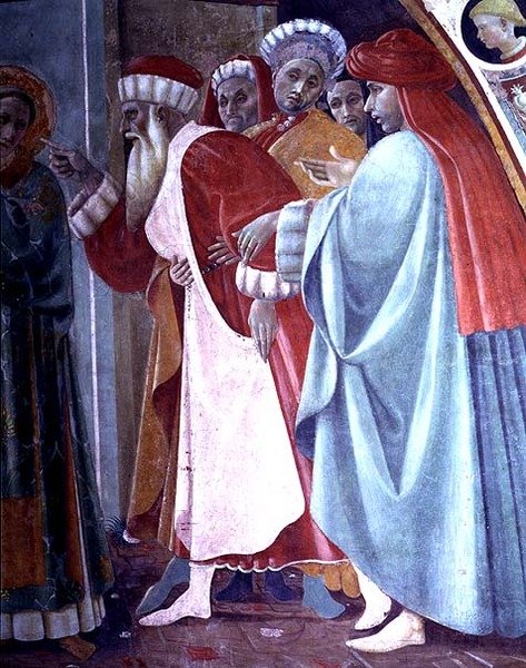 एस एस। स्टीफन और मार्गरेट, कैंटो अल मर्कैटले की झांकी से एक विवरण, 1498 द्वारा फ़िलिपिनो लिपि