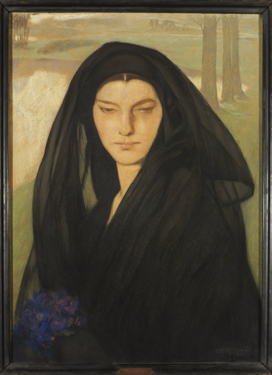 एनिग्मे, 1915 रंगीन कागज पर चाक द्वारा फ़िरमिन बासे