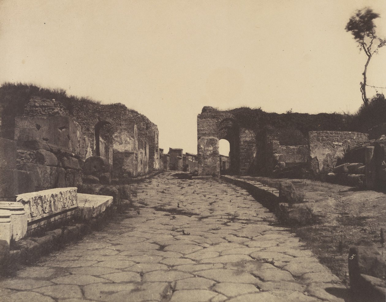 पोम्पेई, पोम्पी लेन, मामिया का मकबरा स्मारक, सीए। 1853. द्वारा फेरमिन युगीन ले दीन
