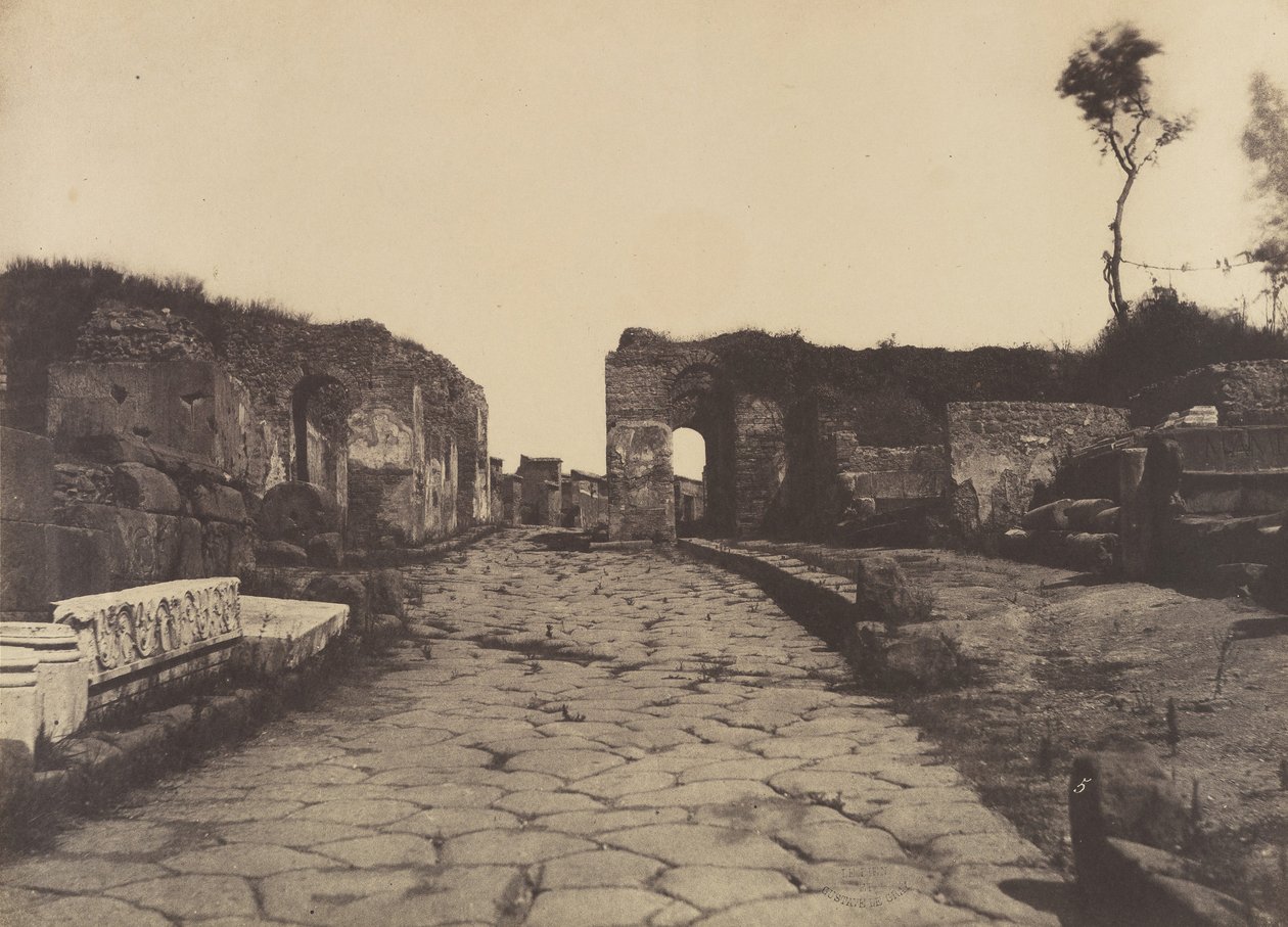 पोम्पेई, पोम्पी लेन, मामिया का मकबरा स्मारक, सीए। 1853. द्वारा फेरमिन युगीन ले दीन