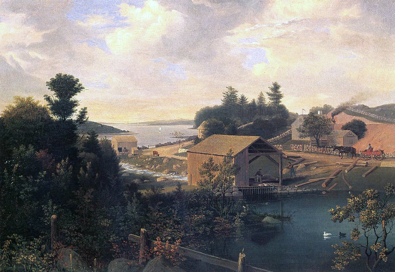 लैंसविले, 1849 में मिल द्वारा फिट्ज हेनरी लेन