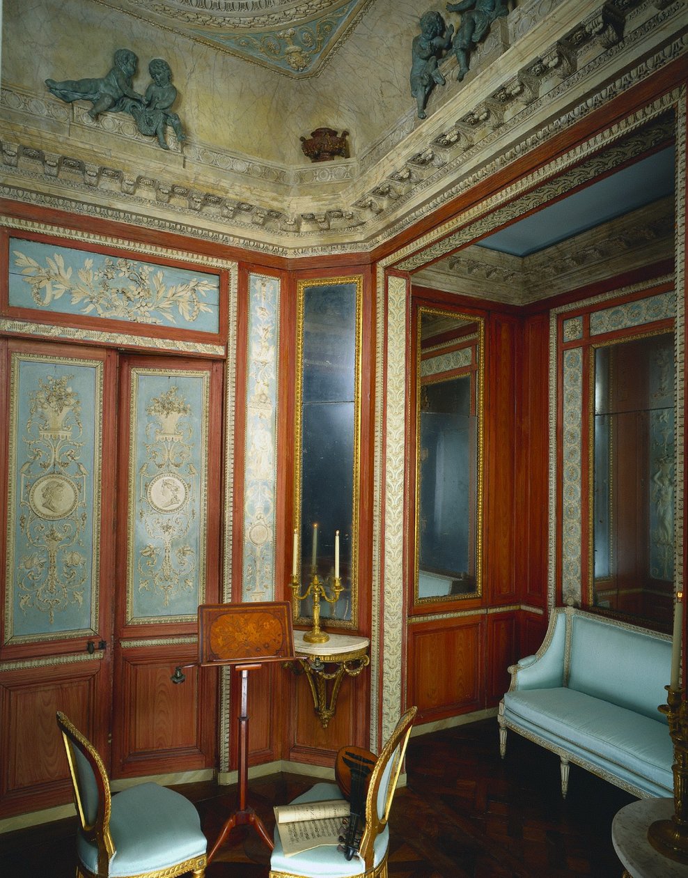 Hotel dHocqueville, रूएन से Boudoir, c. 1785. द्वारा फिक्सन फर्म