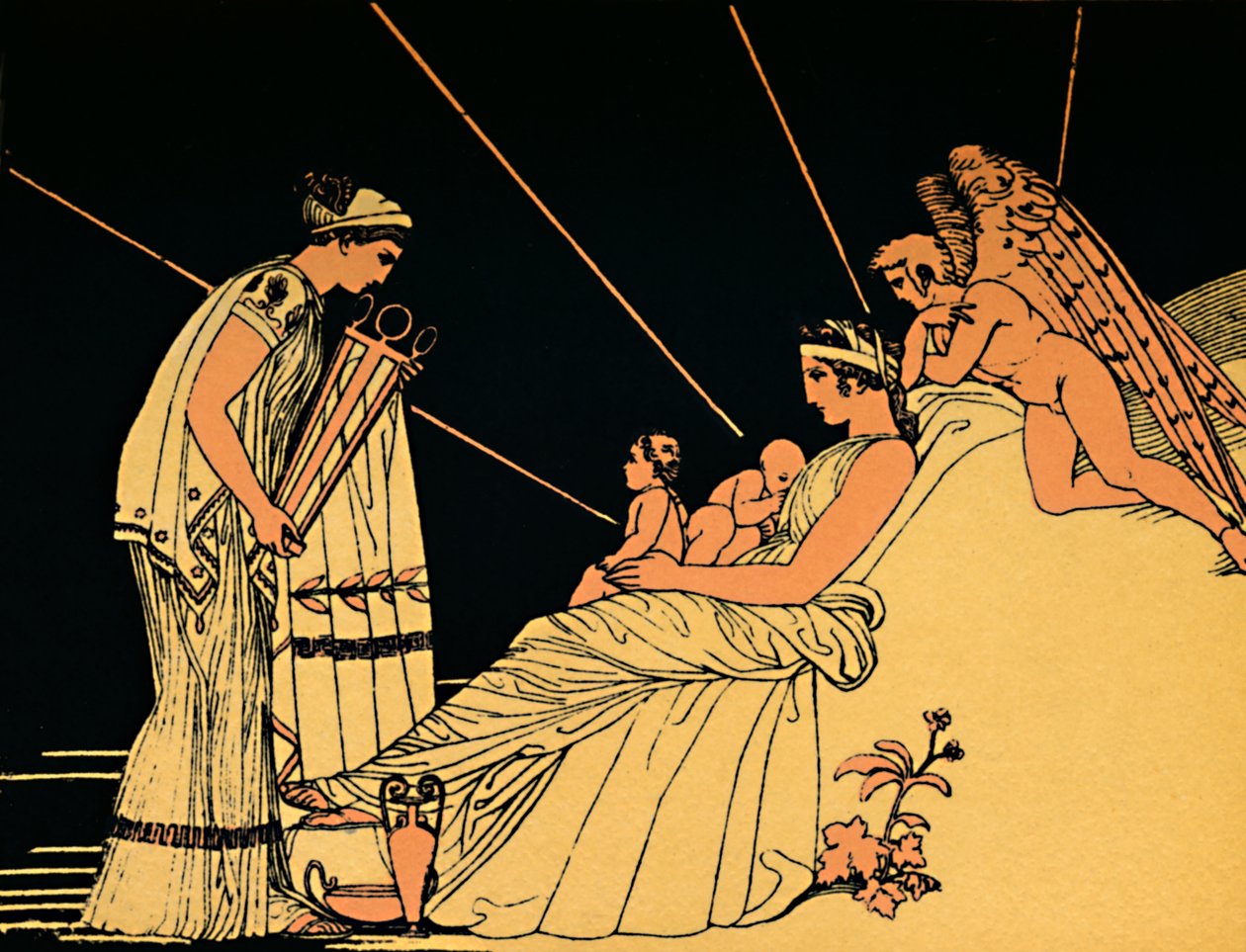 फोबस का जन्मदिन का उपहार, 1880 द्वारा Flaxman