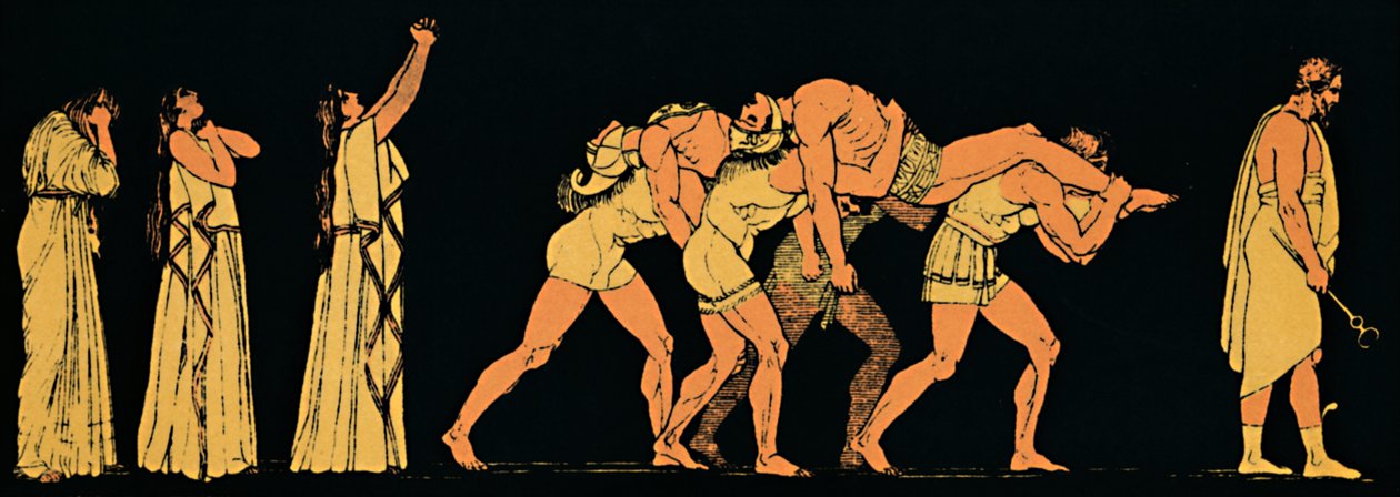 द डेड ब्रदर्स, 1880 द्वारा Flaxman