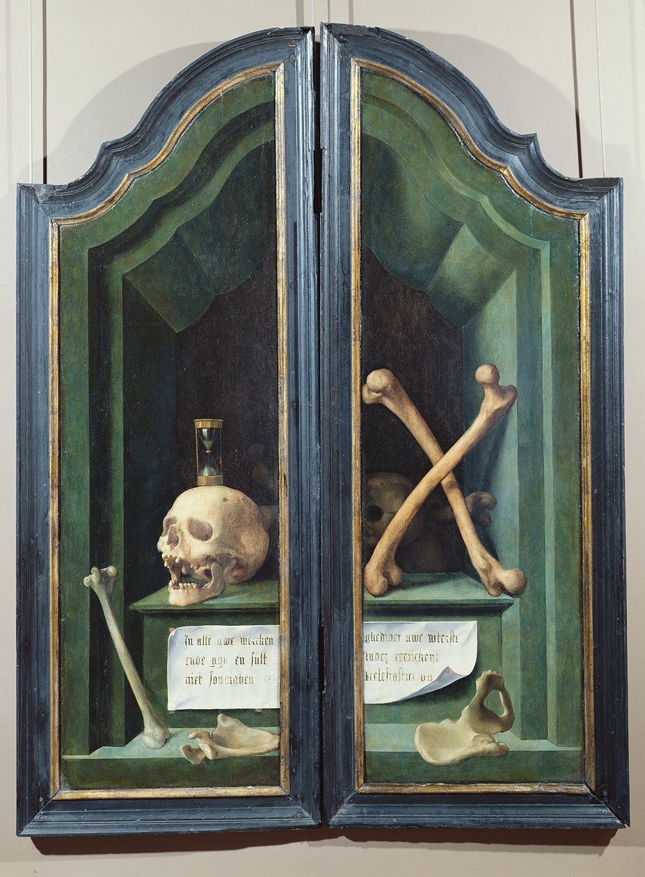 Vanitas, एक triptych से दो पैनलों का उल्टा द्वारा फ्लेमिश स्कूल