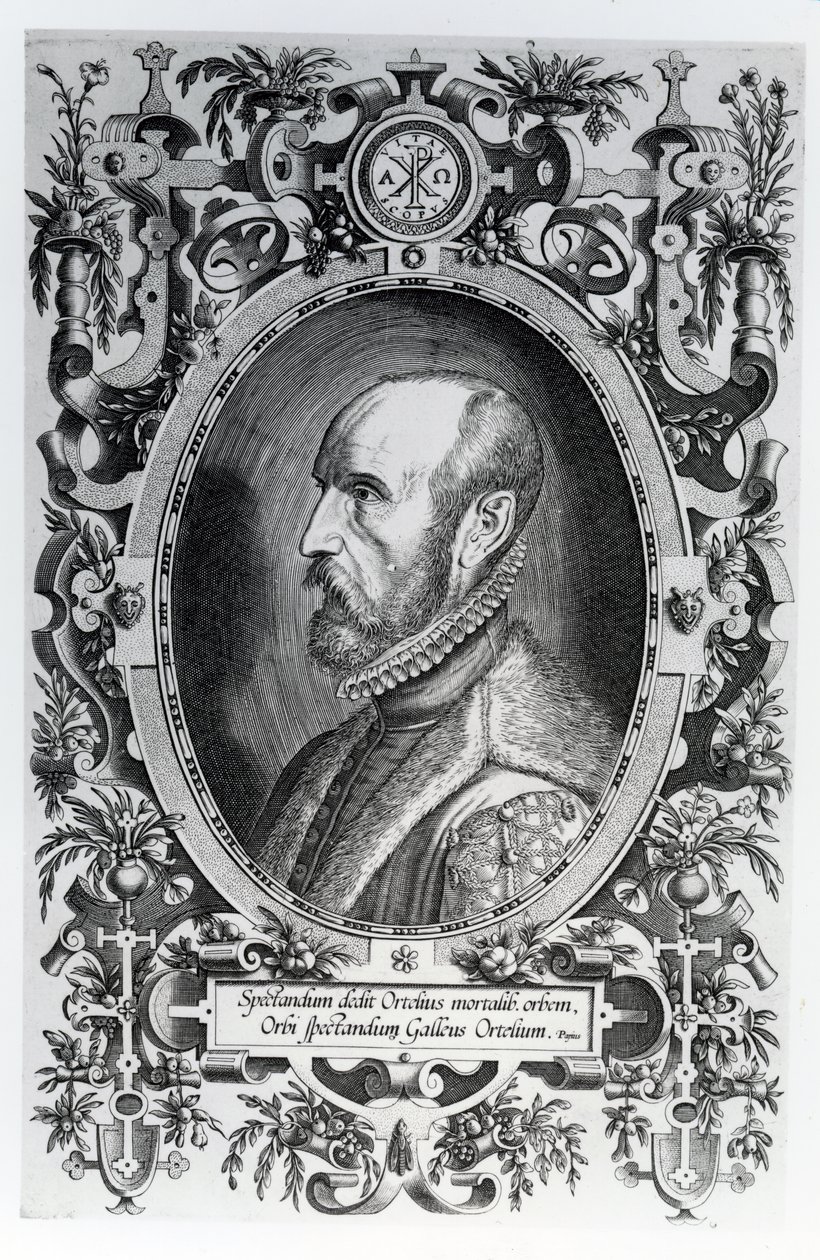 अब्राहम, एटलस के frontispiece, 1579 द्वारा फ्लेमिश स्कूल