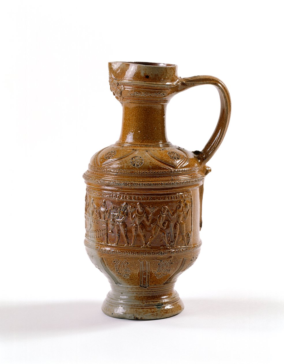 बीयर गुड़, राएरेन, बेल्जियम में बनाया गया, c.1580-1600 (नमक-घुटा हुआ स्टोनवेयर) द्वारा फ्लेमिश स्कूल
