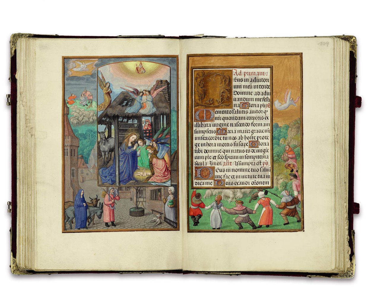 रोथ्सचाइल्ड बुक ऑफ़ आवर्स, गेन्ट या ब्रुग्स के फोलियो, c.1505 द्वारा फ्लेमिश स्कूल