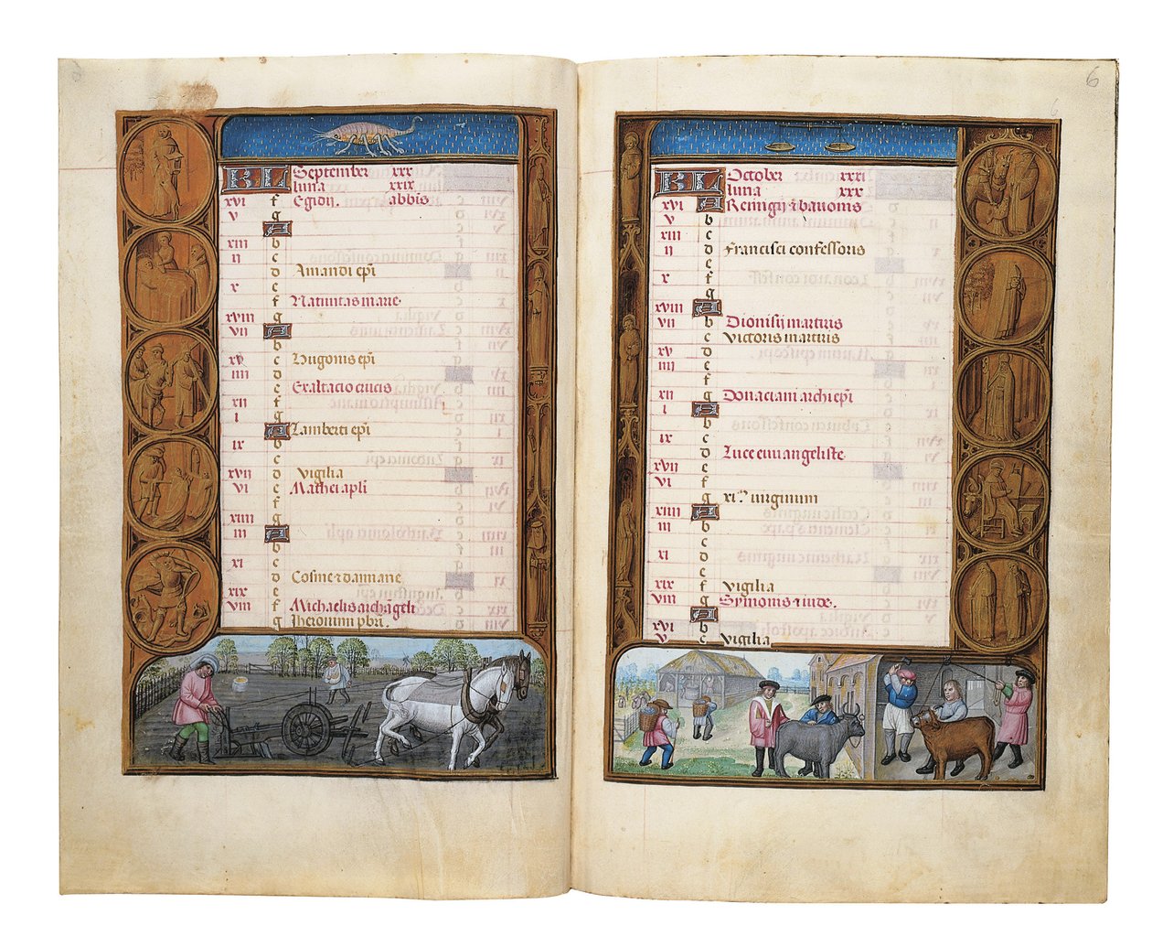 रोथ्सचाइल्ड बुक ऑफ़ आवर्स, गेन्ट या ब्रुग्स के फोलियो, c.1505 द्वारा फ्लेमिश स्कूल
