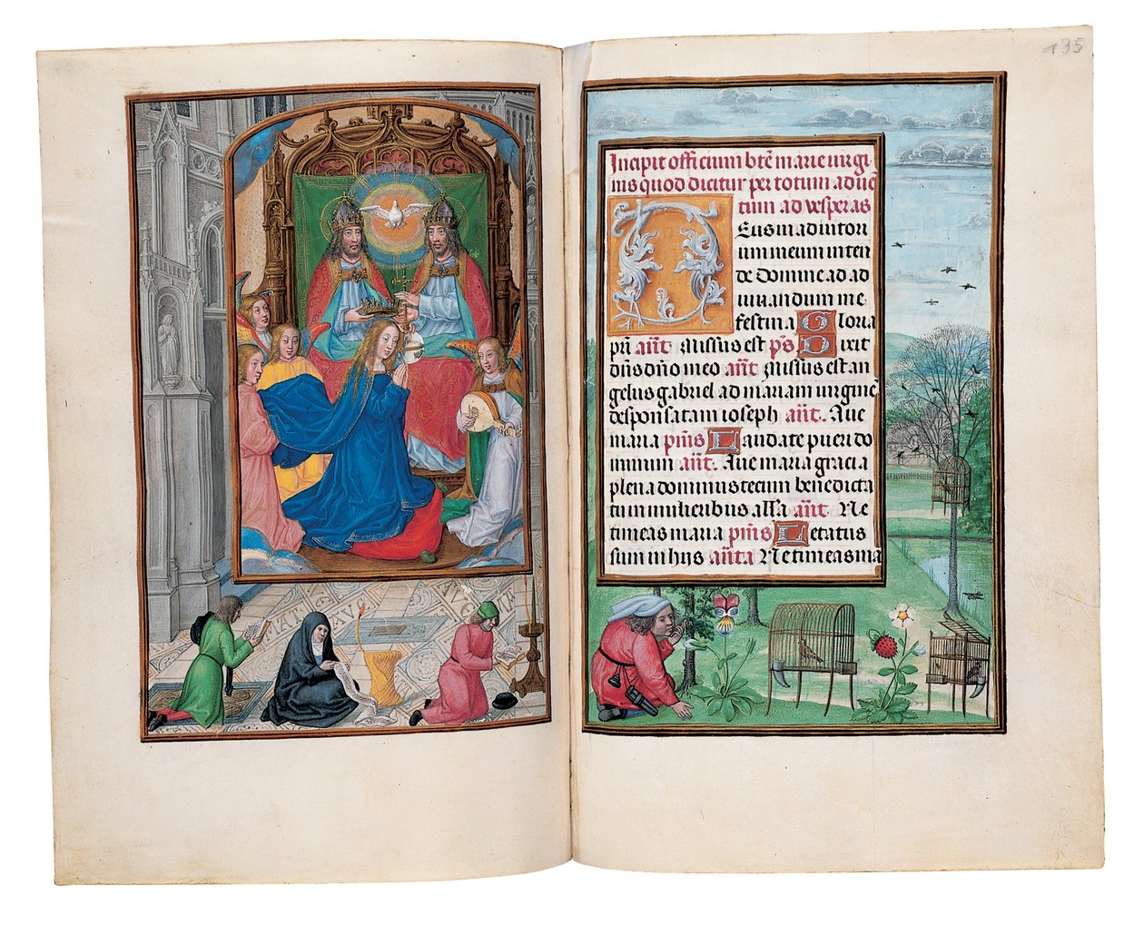 रोथ्सचाइल्ड बुक ऑफ़ आवर्स, गेन्ट या ब्रुग्स के फोलियो, c.1505 द्वारा फ्लेमिश स्कूल